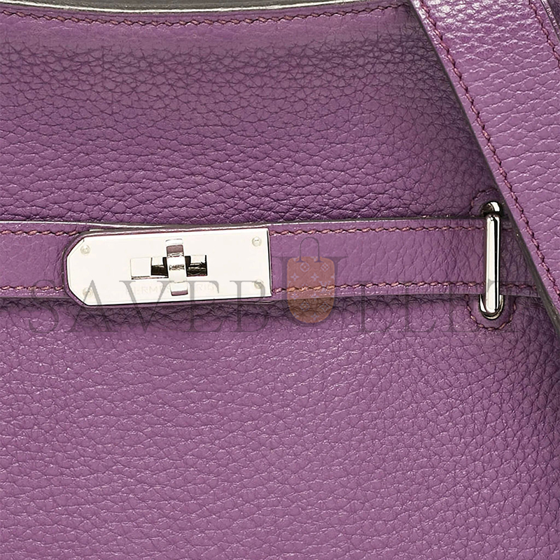 H**mes master jypsiÈre shoulder anemone purple bag (28*22*12cm)
